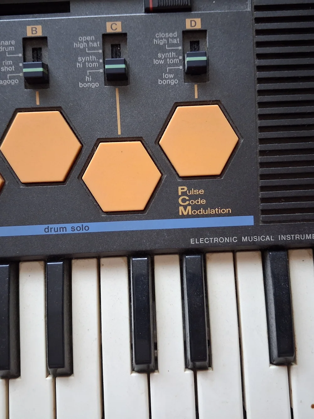 Casio Electronic Keyboard Synthesizer – Black with Orange Accents